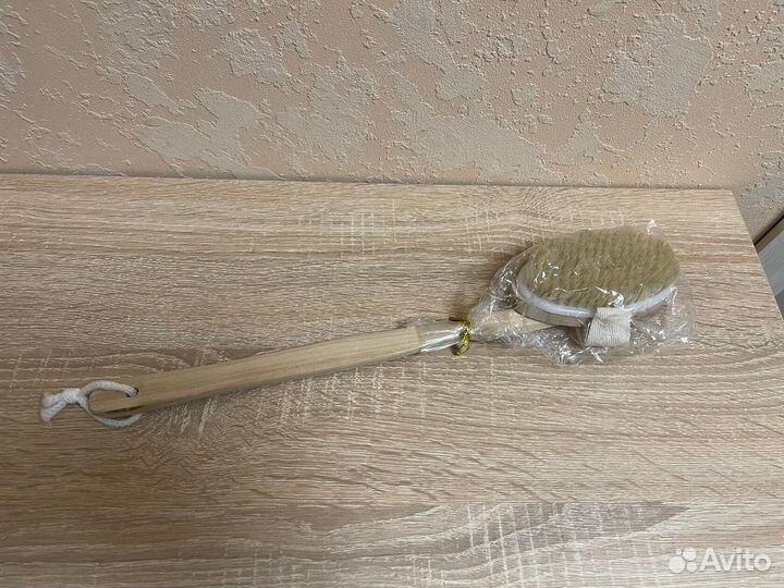 Щетка для сухого массажа натуральная щетина новая