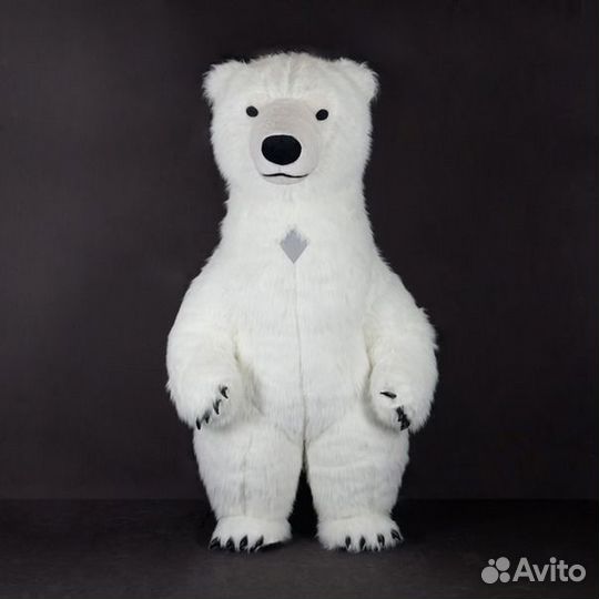 Костюм Белого Медведя Аниматора Ростовая Кукла