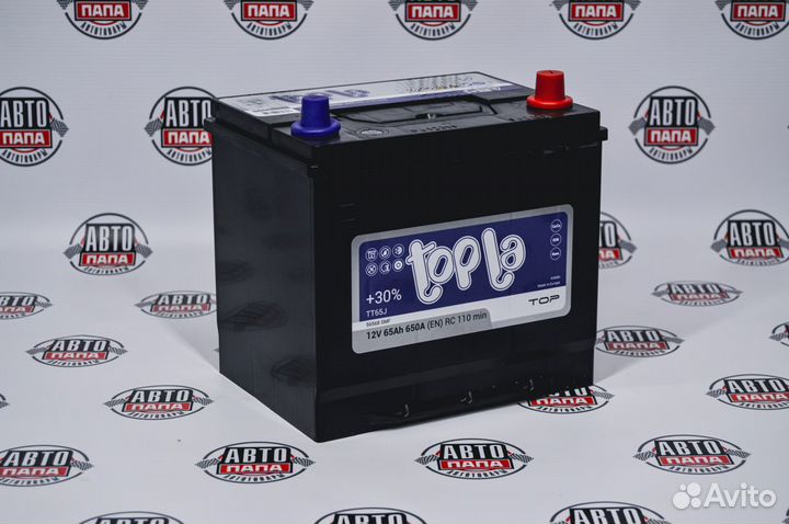 Автомобильный аккумулятор Topla Тор Asia 65Ah