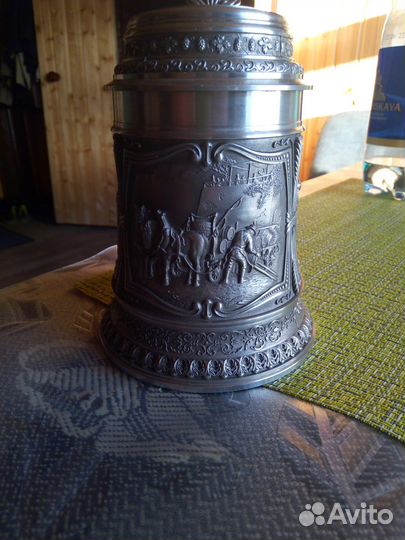 Пивная кружка из олова