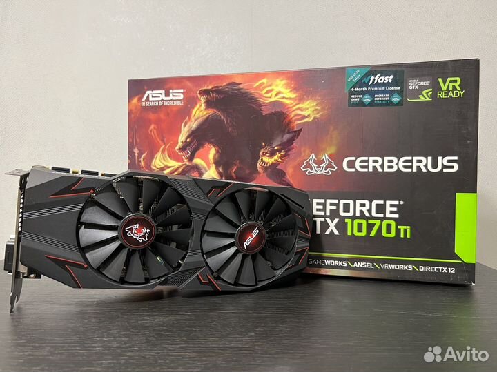 Asus Cerberus GTX 1070 Ti 8GB. В идеале