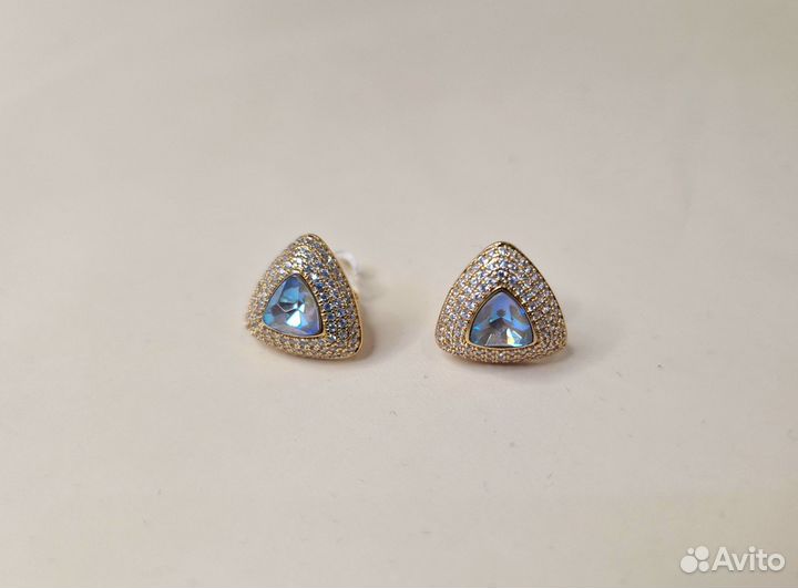 Swarovski серьги пусеты