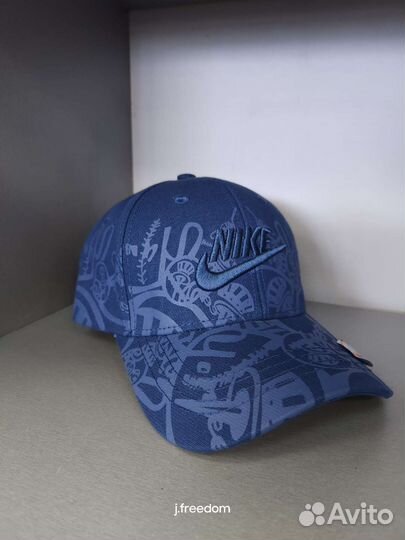 Синяя кепка бейсболка Nike