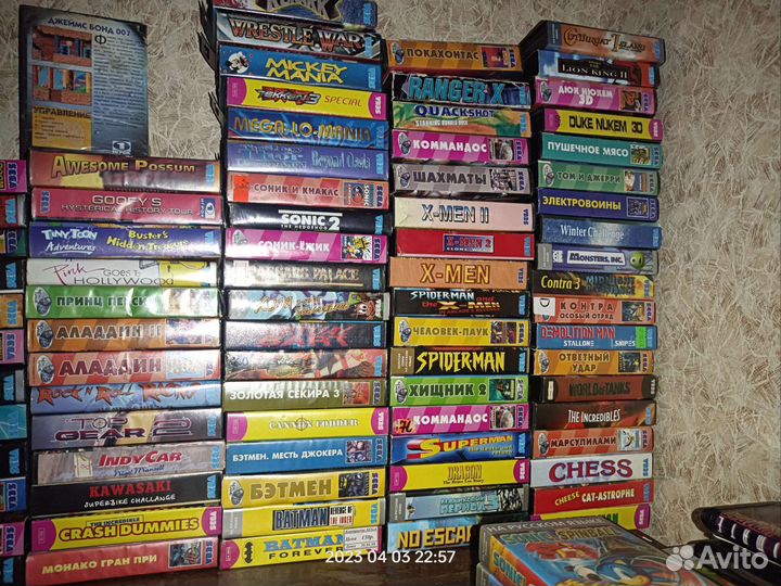 Картриджи на Sega Mega Drive