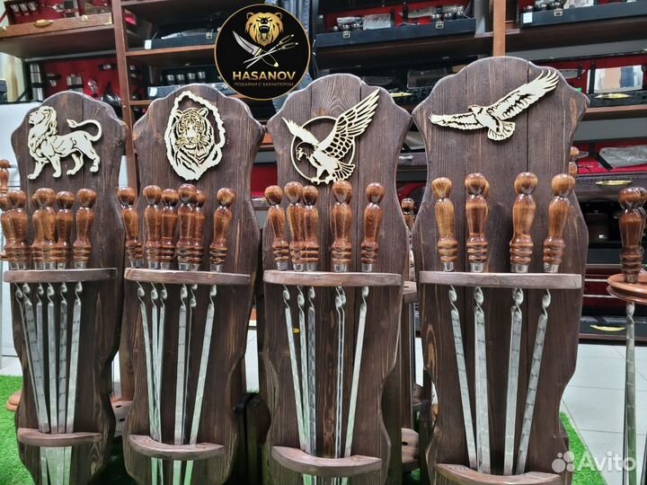 Настенная подставка с шампурами