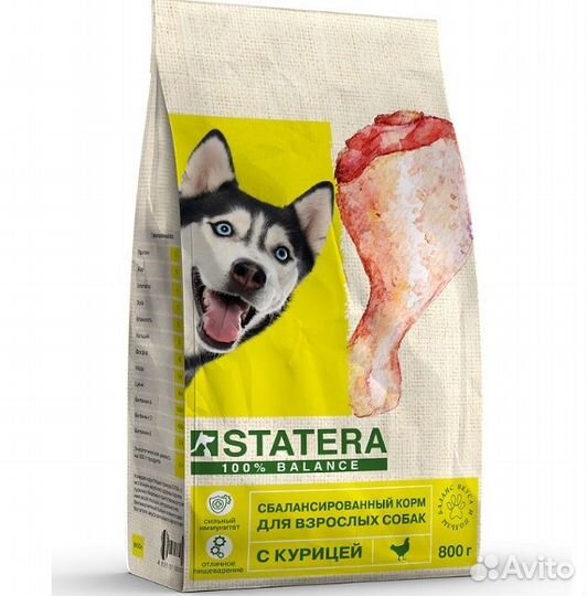 Statera сухой корм для взрослых собак всех пород с