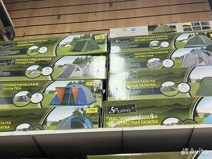 Туристическая палатка разные
