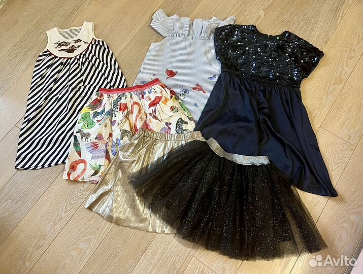 Детская одежда для девочек 134 140 пакетом