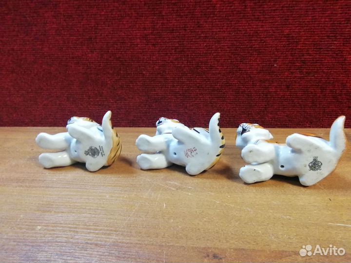 Статуэтки тигрят Вербилки СССР