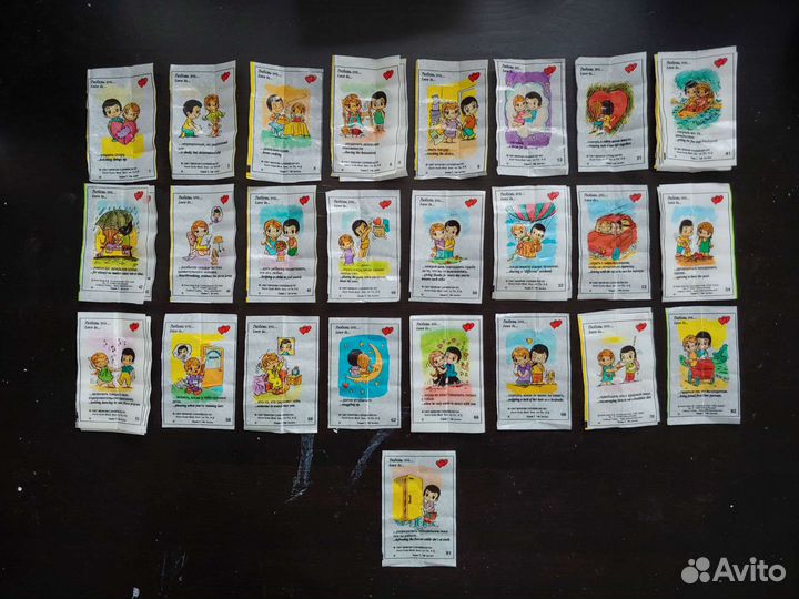 Вкладыши love is 7 серия в ассортименте