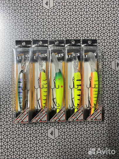 Воблеры 5шт German Bandit 120мм
