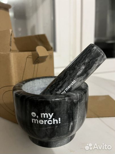 Ступка с пестиком мрамор