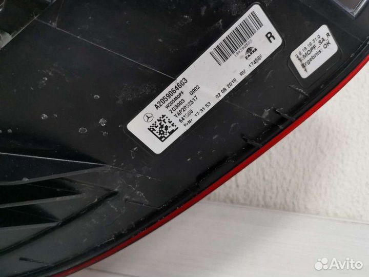 Фонарь задний правый LED Mercedes-Benz C W205 2017