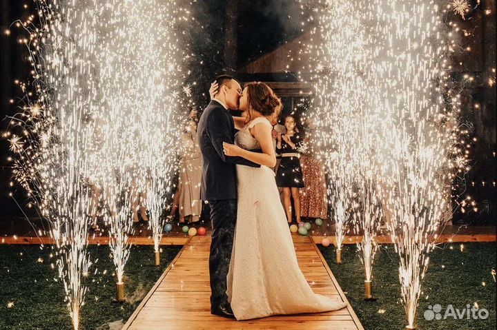 Холодние фонтаны пиротехнические