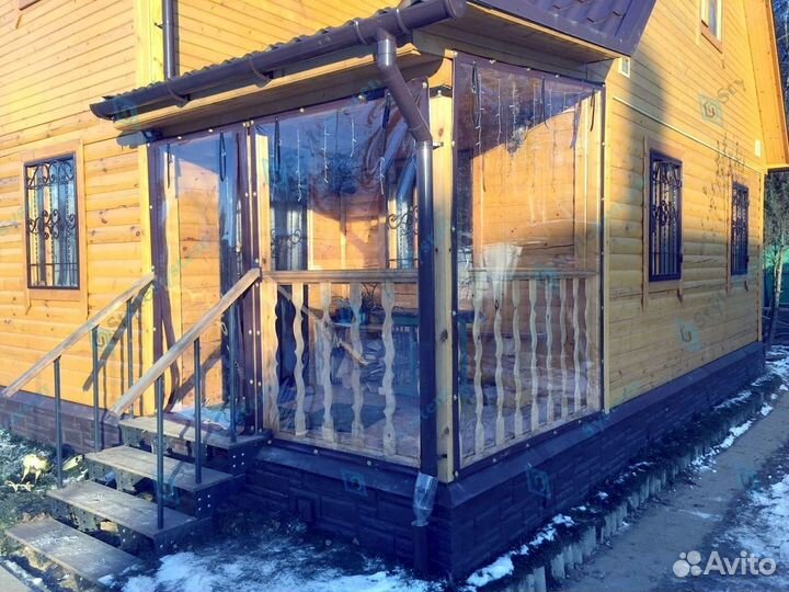 Мягкие окна прозрачные для беседки