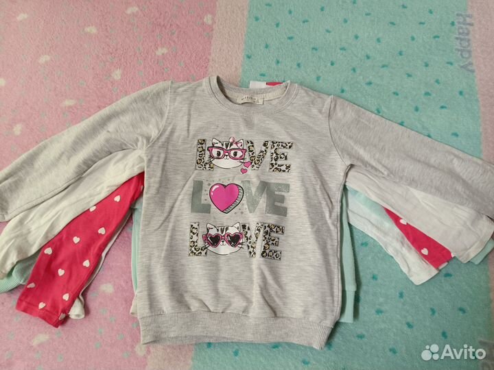 Пакет кофточек (5 шт) для девочки 110 р. 4-6 лет