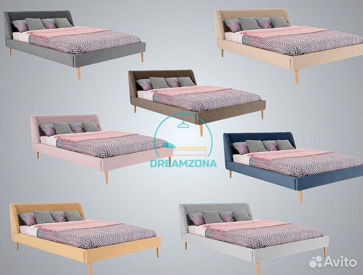 Кровать Робин с мягким изголовьем в рассрочку