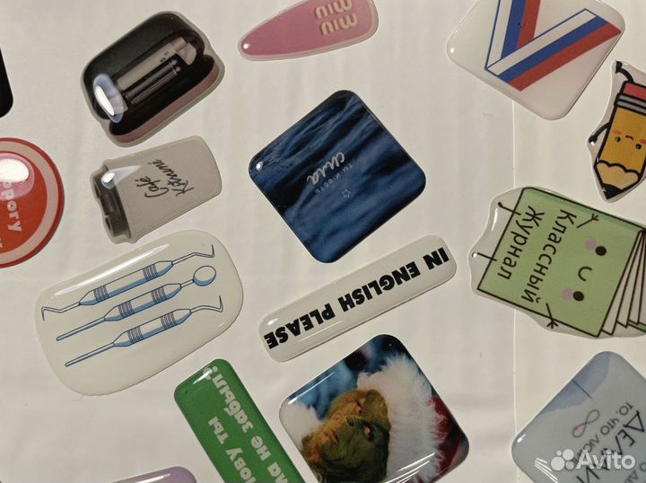 Производство 3Д-стикеров, индивидуальный дизайн