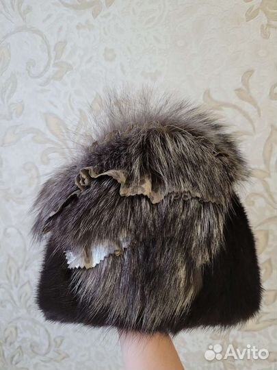 Шапка норковая женская