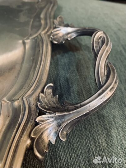 Серебряный поднос, 84 проба