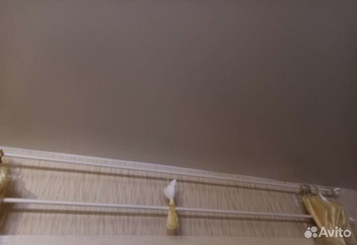 Шторы нитяные кисея + штора капрон, цвет шампань