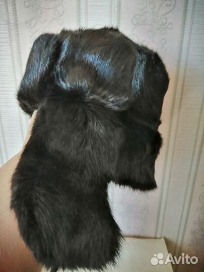 Две мужские шапки мех ондатра 58-59 отлич.состояни