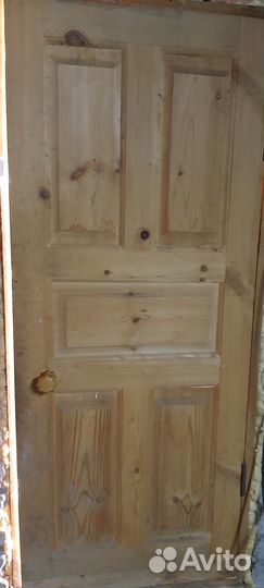 Дверь входная деревянная с коробкой новая