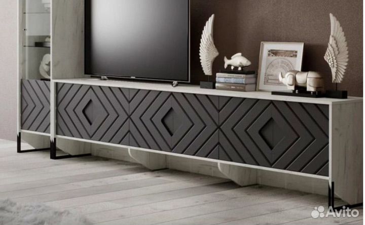 Стеллаж полка с тумбой для телевизора