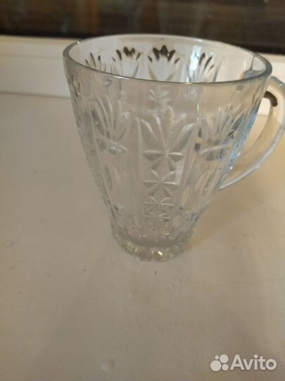 Хрустальный кувшин с кружками СССР