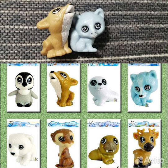 Киндеры животные разных серий