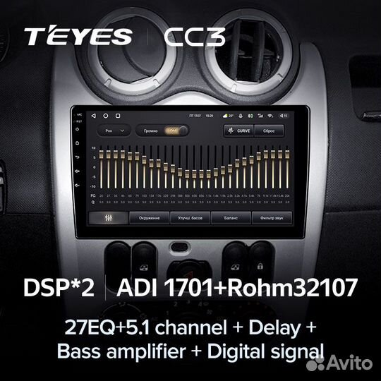 Магнитола Teyes CC3 4/64 Renault Logan