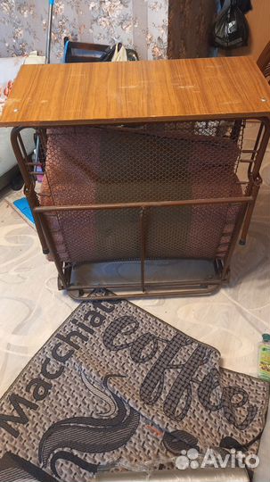 Раскладушка с матрасом