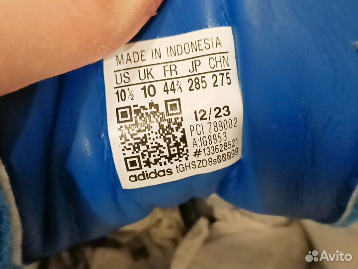 Кроссовки Adidas K74 синие 43 Ru оригинал