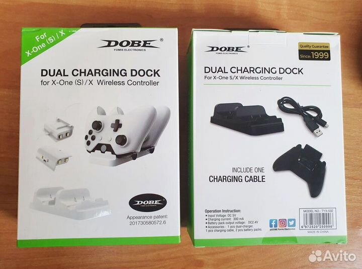 Xbox One S / X Зарядная Станция с 2 Аккумами Новая