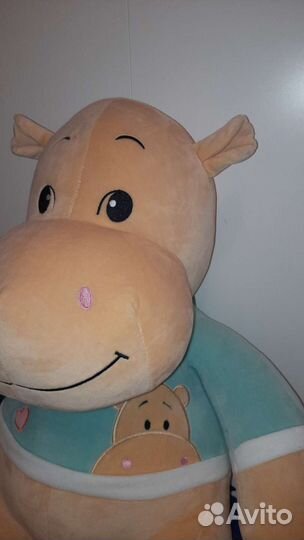 Бегемот, большая мягкая игрушка