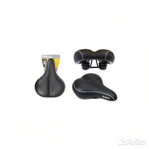 Седло velo комфорт 275x211 мм, вакуумное, эластомерное, черное (15)