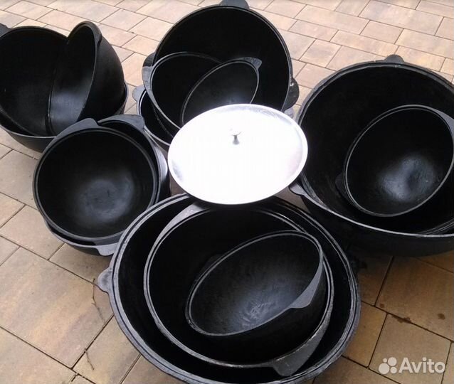 Казан чугунный узбекский новый 3,5 л. Намагман