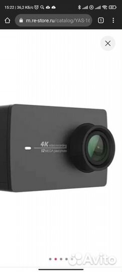 Экшн камера xiaomi yi 4k