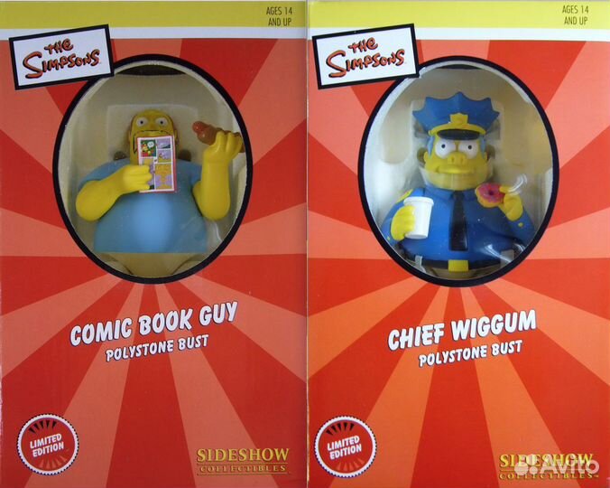 Sideshow The Simpsons Bust set не Hot toys