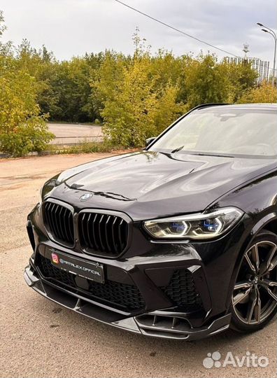 Передний сплиттер для BMW X5M F95 карбон