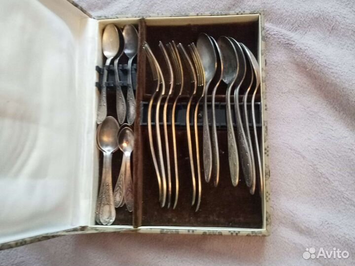 Столовый набор мельхиор