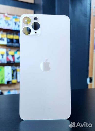 Задняя крышка на iPhone 11 pro max золото оригинал