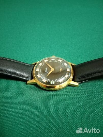 Часы зим СССР позолоченные