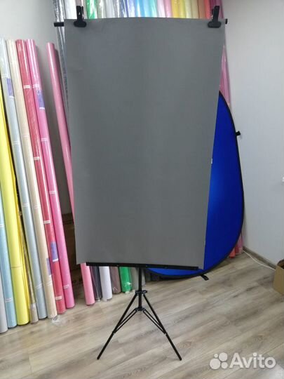 Фон бумажный серый 07 Steel Gray 1,35x1м vbrt