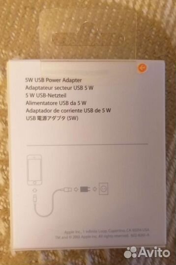 USB адаптер питания Apple A1400 оригинал