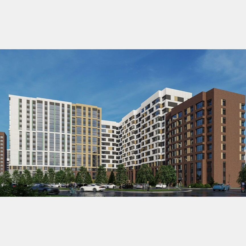 3-к. квартира, 86,6 м², 4/15 эт.