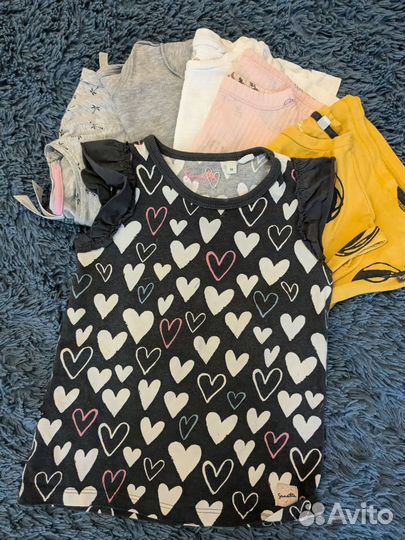 Футболки на девочку 80 86 пакетом