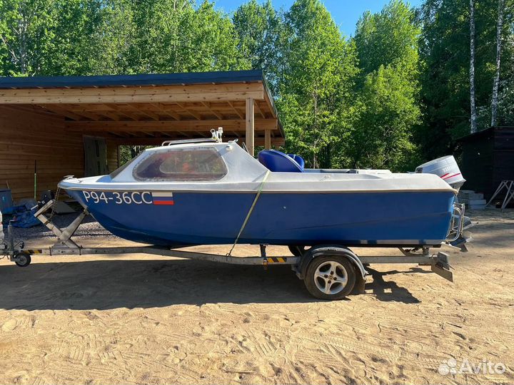 Катер Ладога 2 с мотором yamaha 50