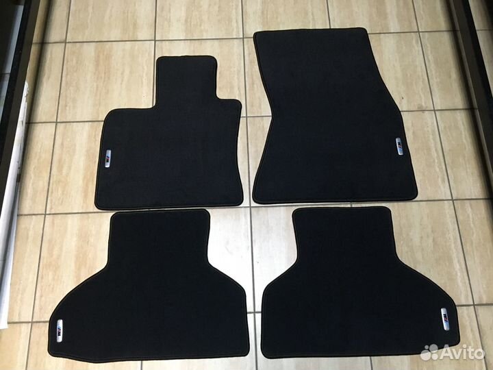 Автоковрики велюровые Премиум BMW X6 F16 черные