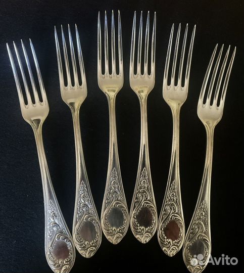 Вилки ложки столовые мельхиор